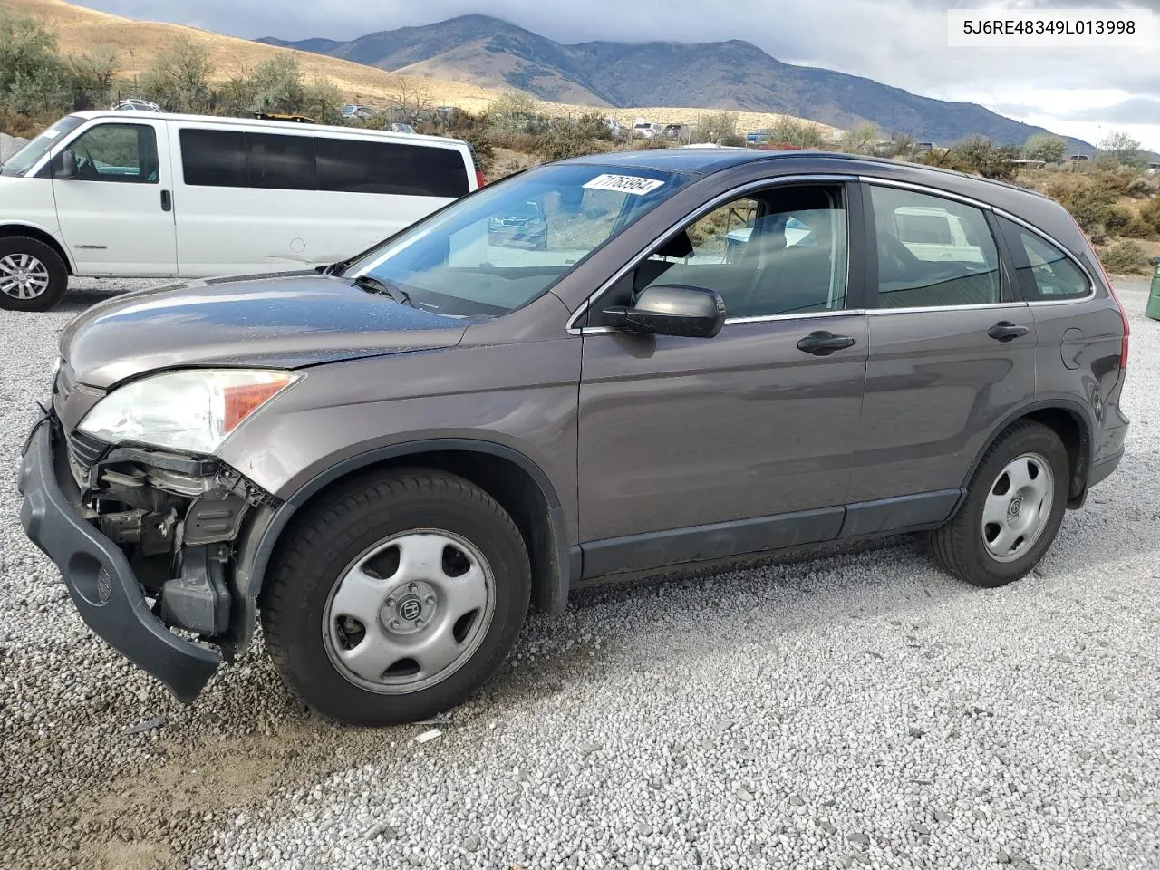 2009 Honda Cr-V Lx VIN: 5J6RE48349L013998 Lot: 71763964