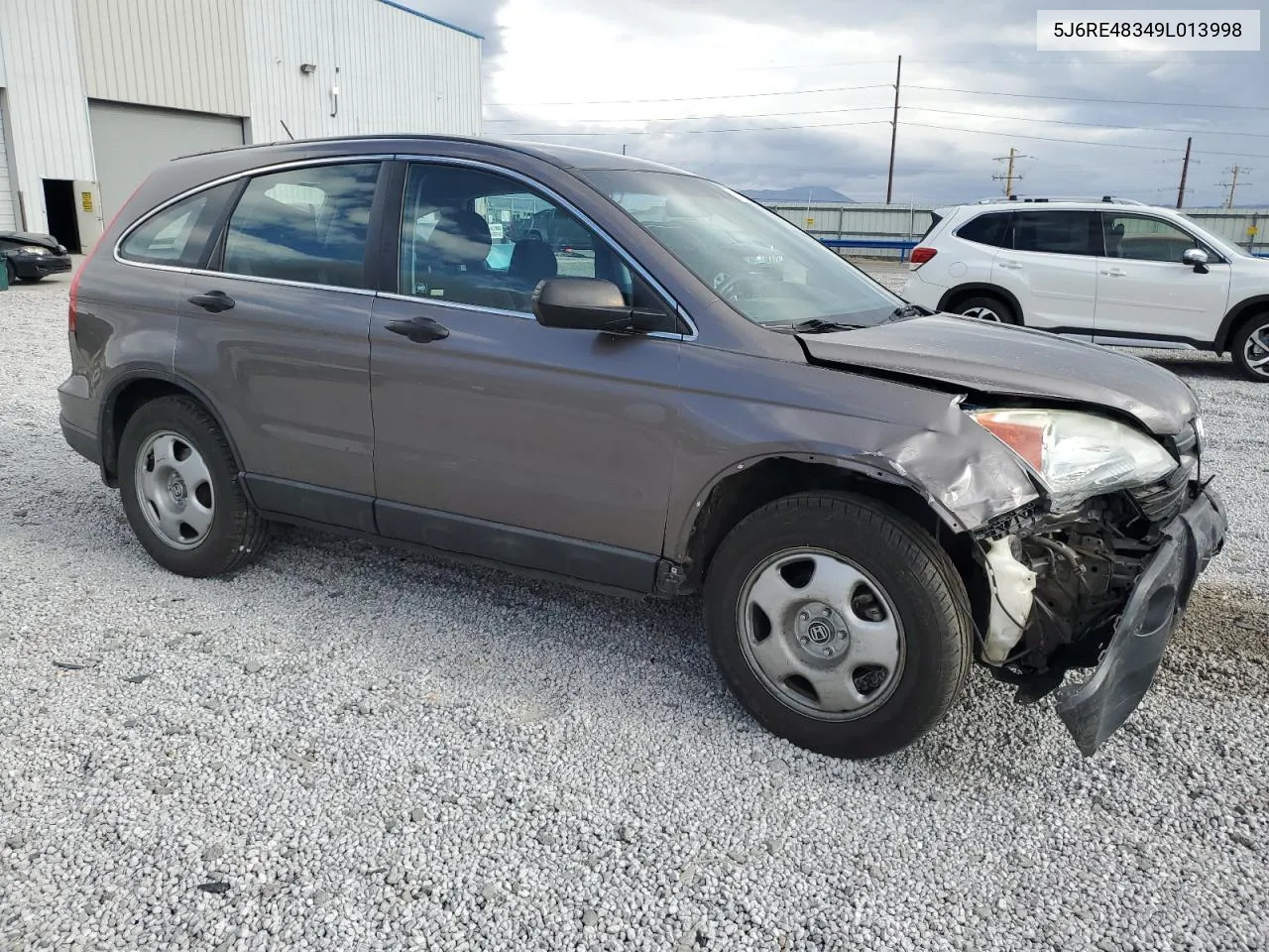 2009 Honda Cr-V Lx VIN: 5J6RE48349L013998 Lot: 71763964