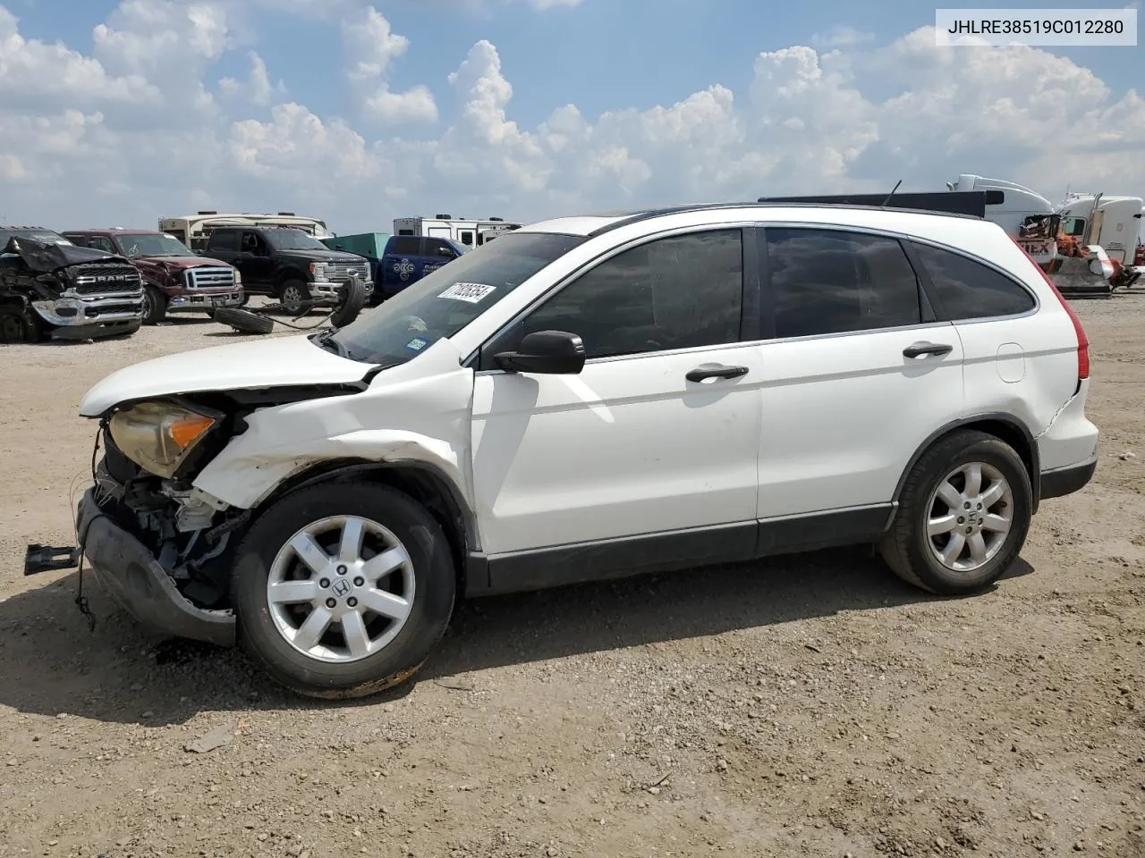 JHLRE38519C012280 2009 Honda Cr-V Ex