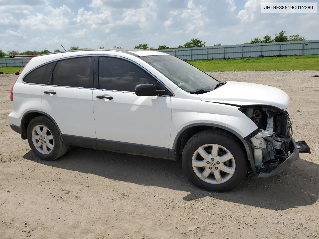 JHLRE38519C012280 2009 Honda Cr-V Ex