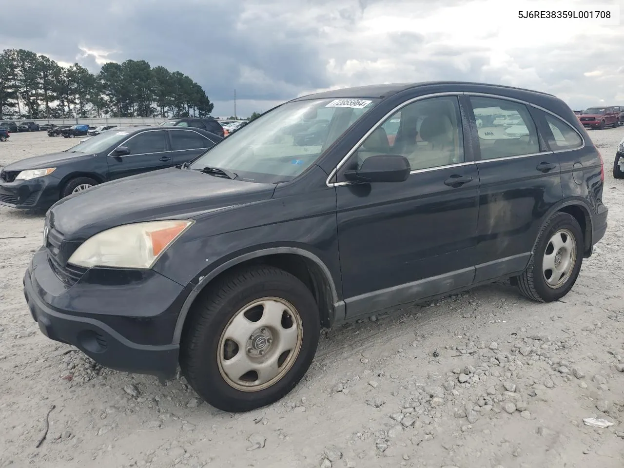 2009 Honda Cr-V Lx VIN: 5J6RE38359L001708 Lot: 72055964