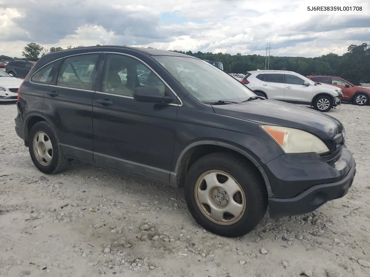 2009 Honda Cr-V Lx VIN: 5J6RE38359L001708 Lot: 72055964