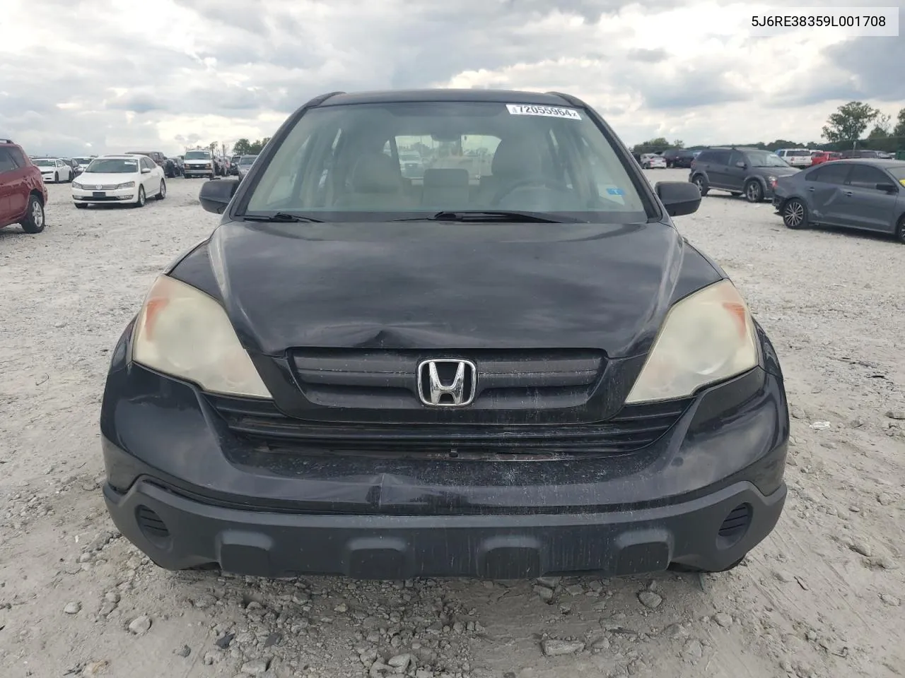 2009 Honda Cr-V Lx VIN: 5J6RE38359L001708 Lot: 72055964