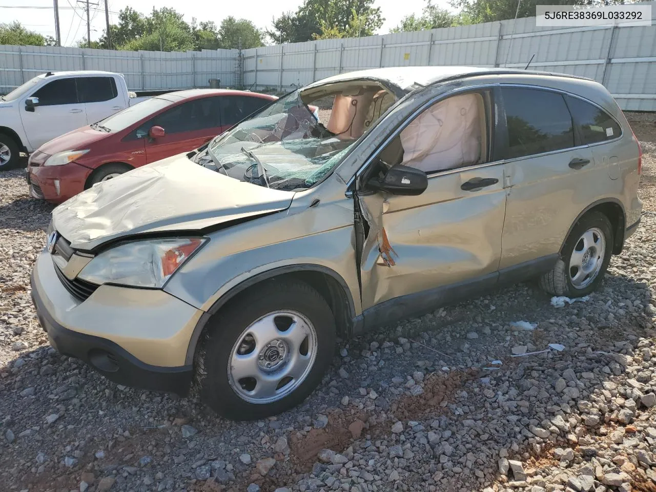 2009 Honda Cr-V Lx VIN: 5J6RE38369L033292 Lot: 72174464