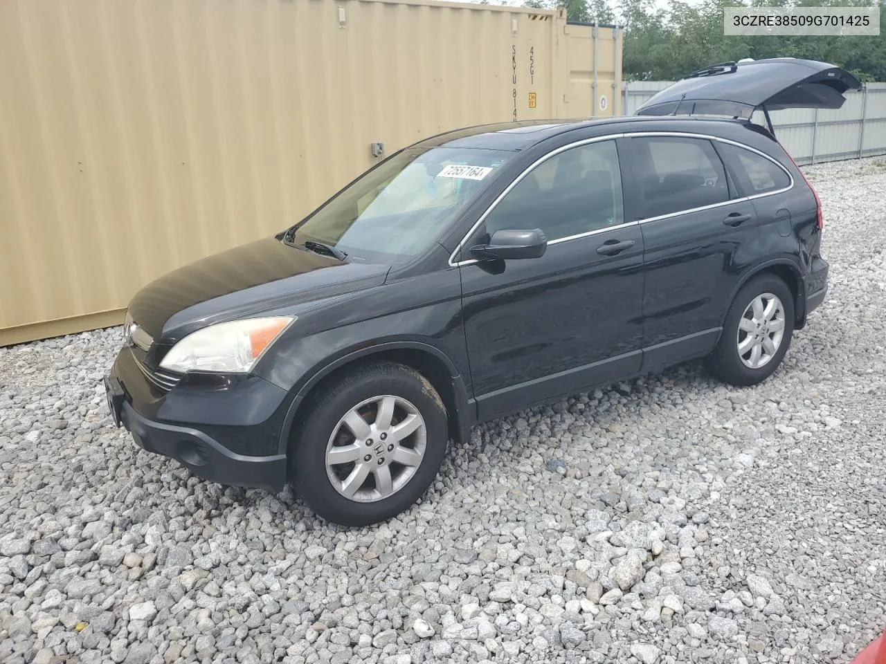 2009 Honda Cr-V Ex VIN: 3CZRE38509G701425 Lot: 72557164