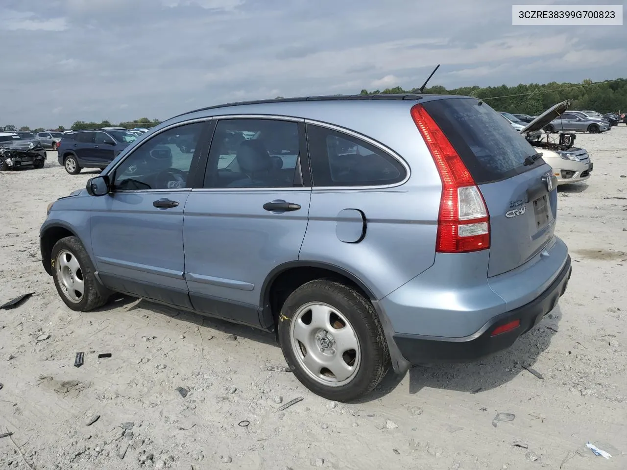 2009 Honda Cr-V Lx VIN: 3CZRE38399G700823 Lot: 72938894