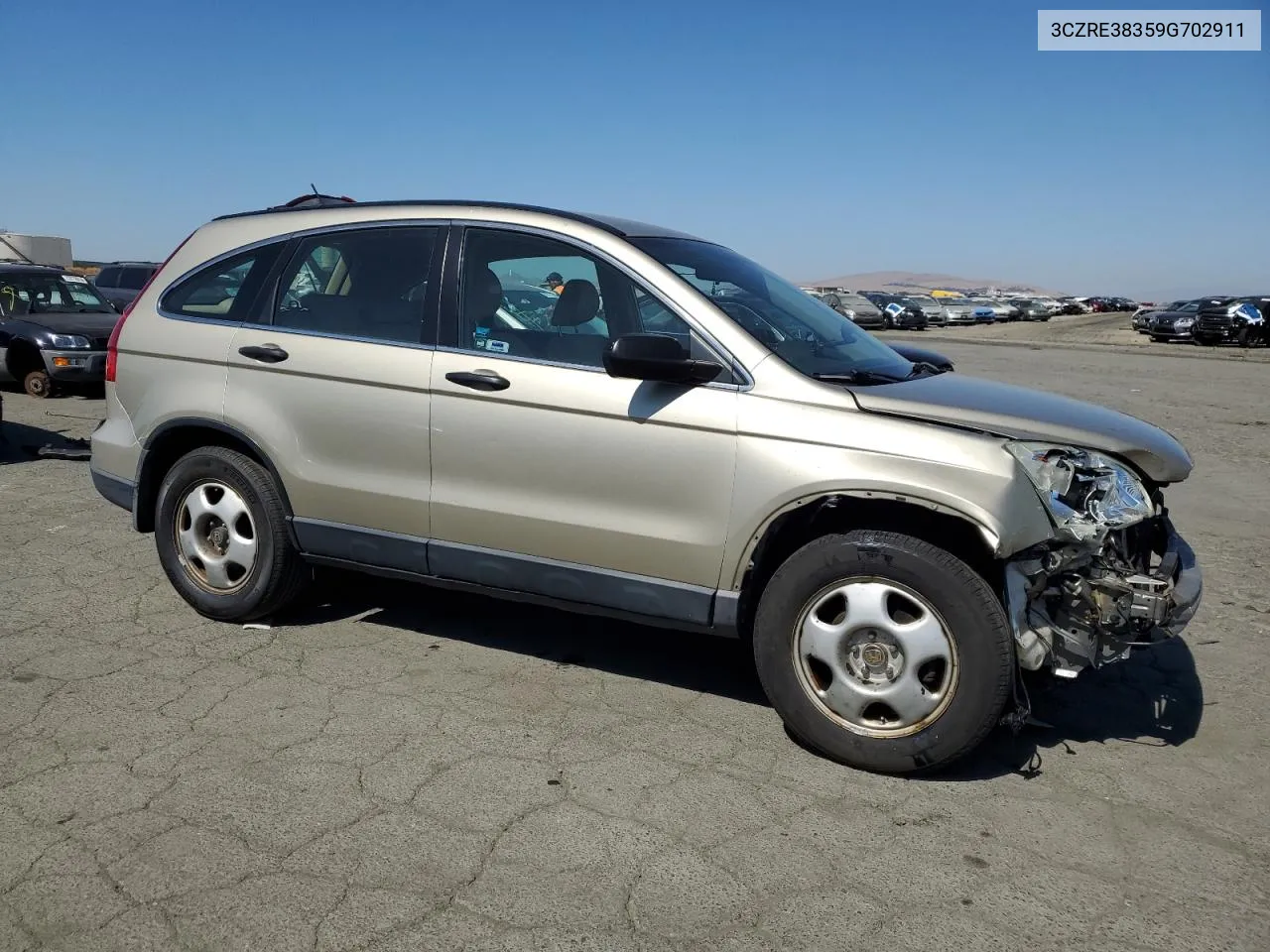 2009 Honda Cr-V Lx VIN: 3CZRE38359G702911 Lot: 72946724