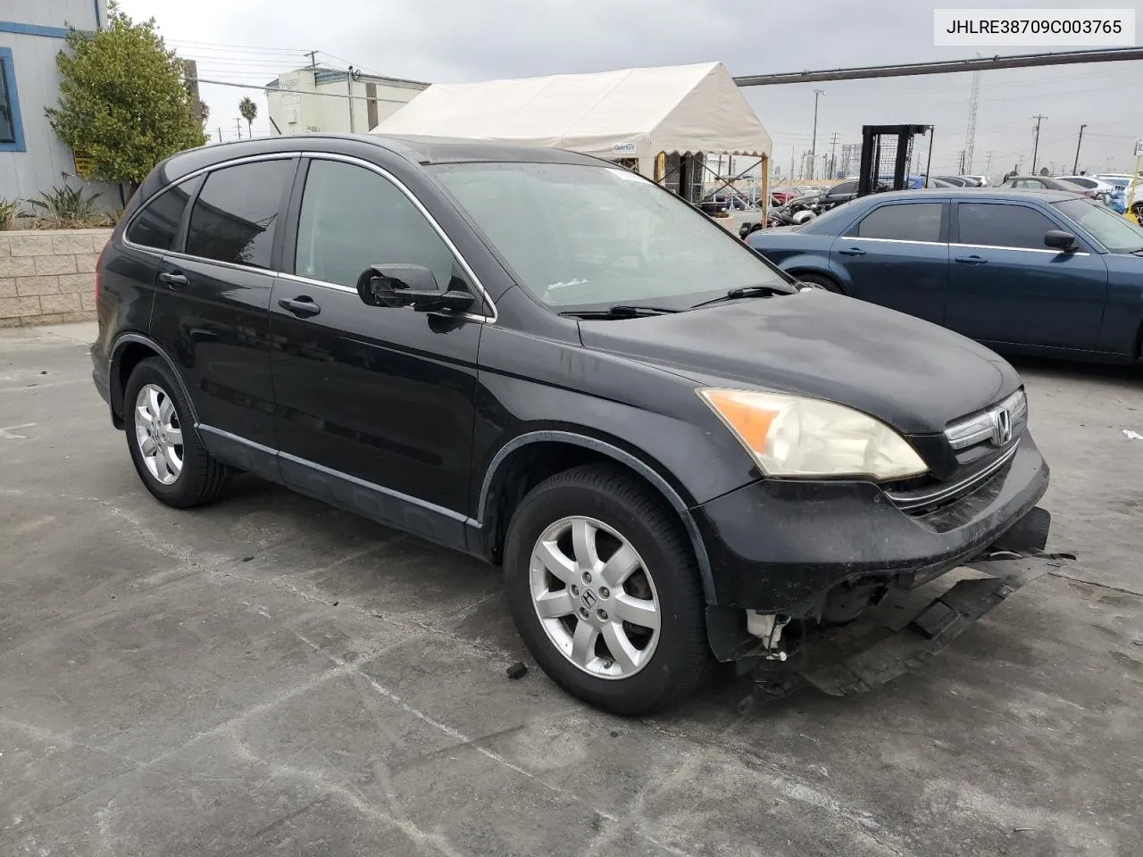 2009 Honda Cr-V Exl VIN: JHLRE38709C003765 Lot: 72998664