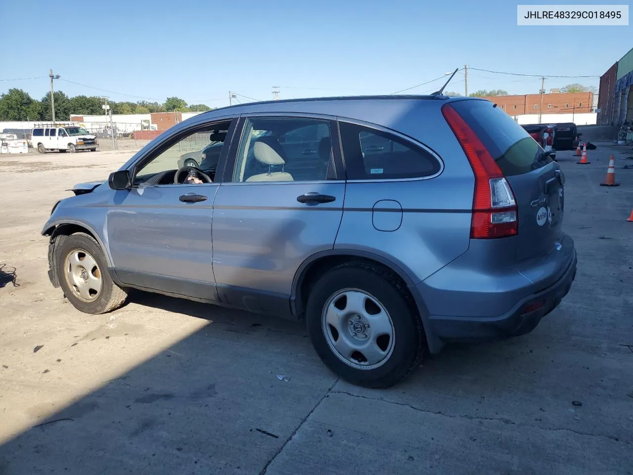 2009 Honda Cr-V Lx VIN: JHLRE48329C018495 Lot: 73027994