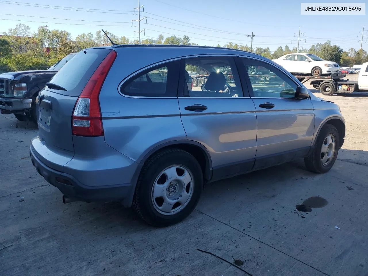 JHLRE48329C018495 2009 Honda Cr-V Lx