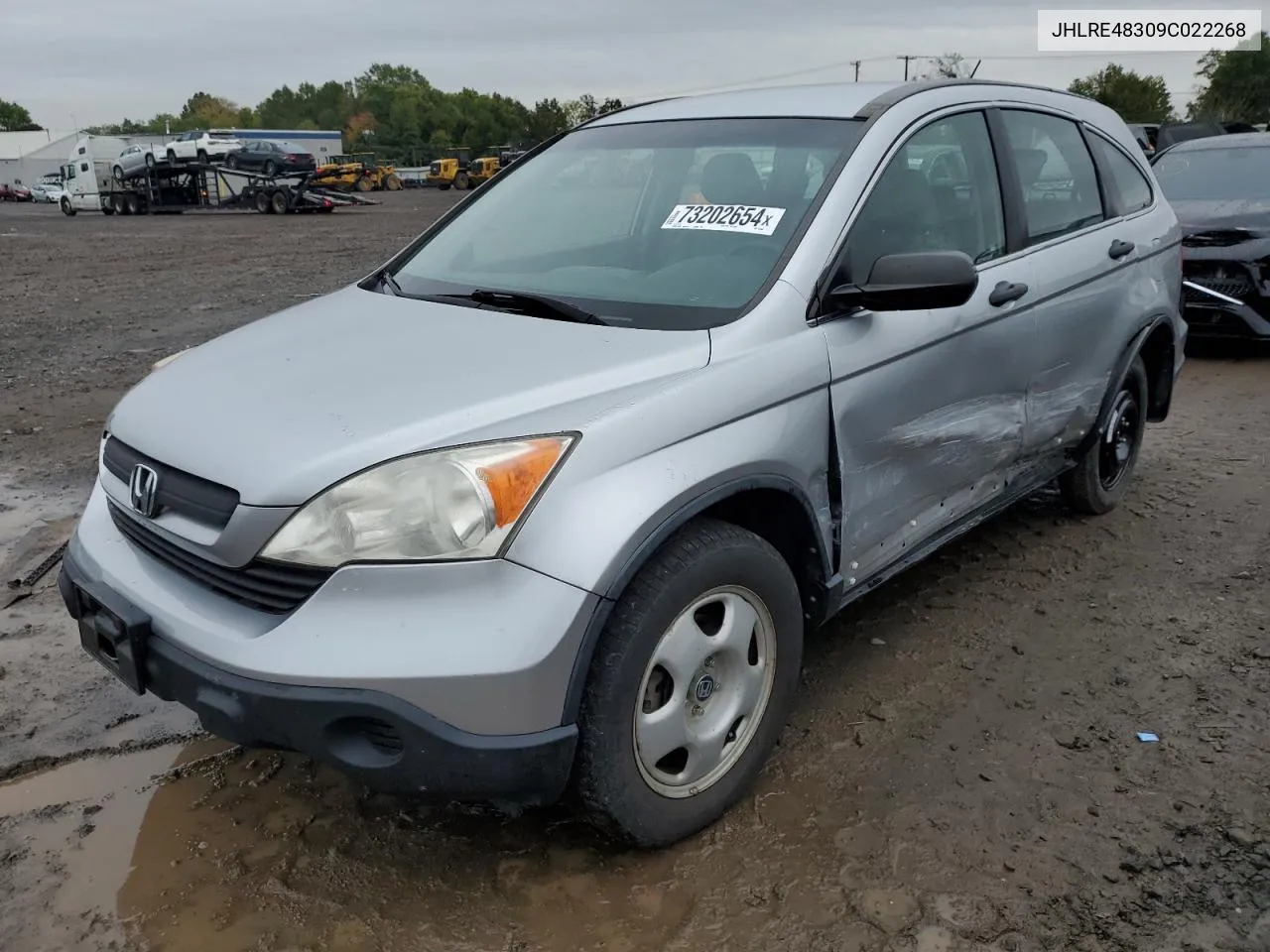 JHLRE48309C022268 2009 Honda Cr-V Lx