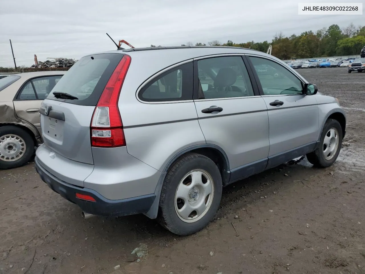 2009 Honda Cr-V Lx VIN: JHLRE48309C022268 Lot: 73202654