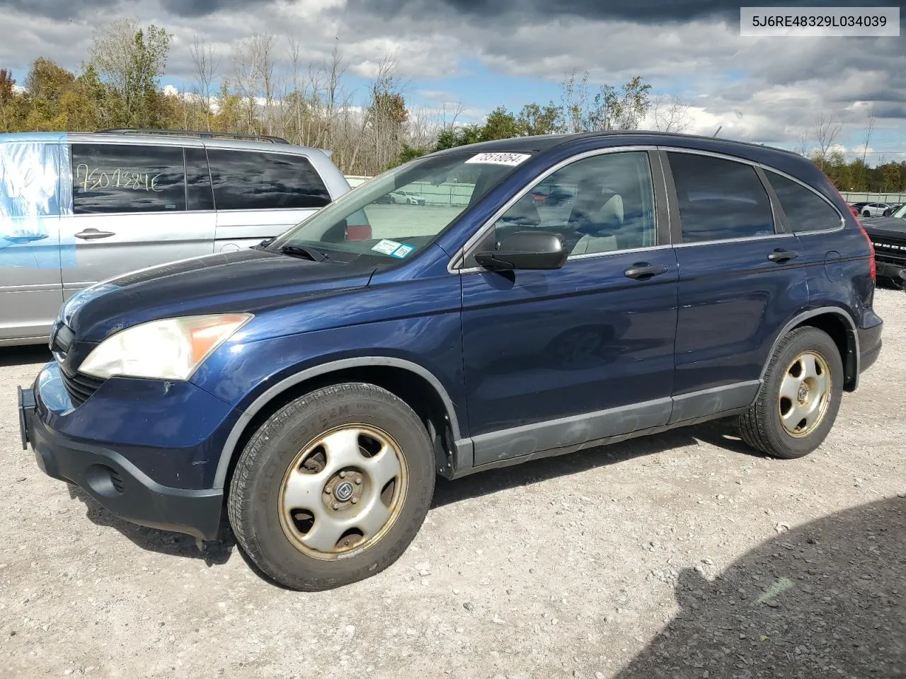 5J6RE48329L034039 2009 Honda Cr-V Lx