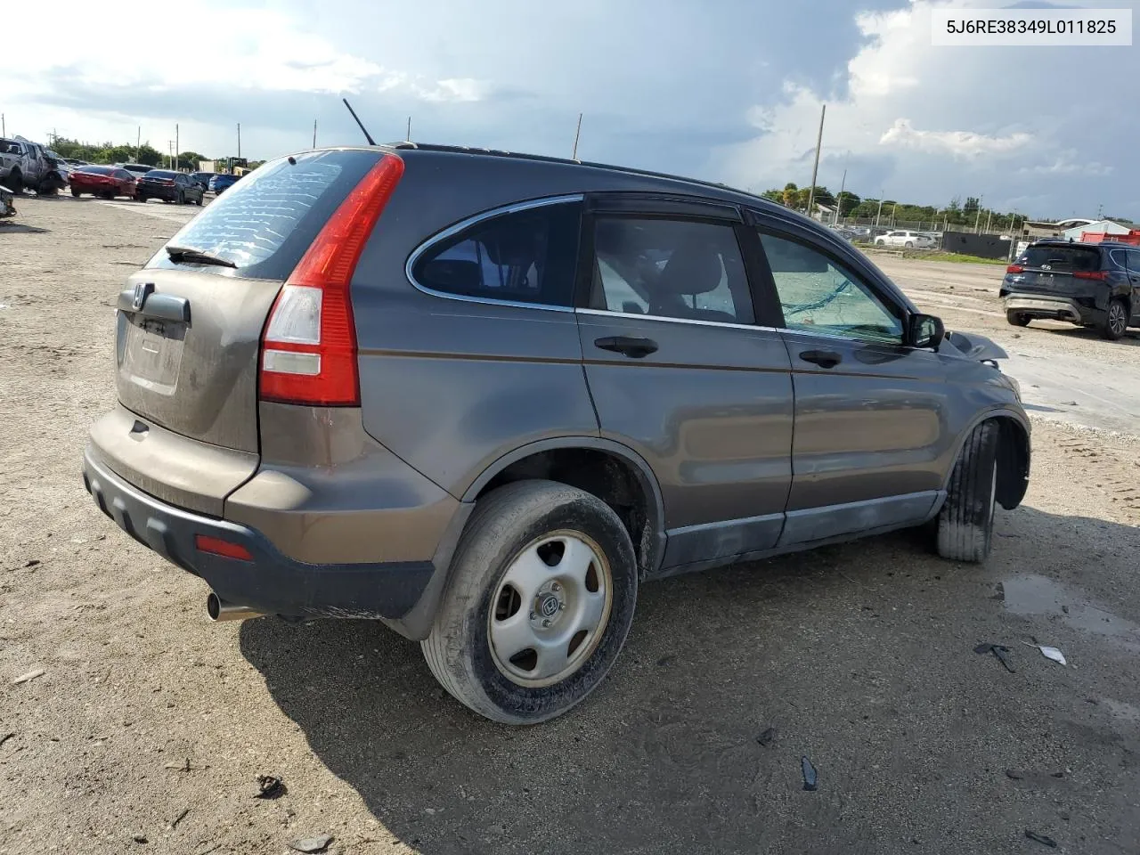 2009 Honda Cr-V Lx VIN: 5J6RE38349L011825 Lot: 73544244