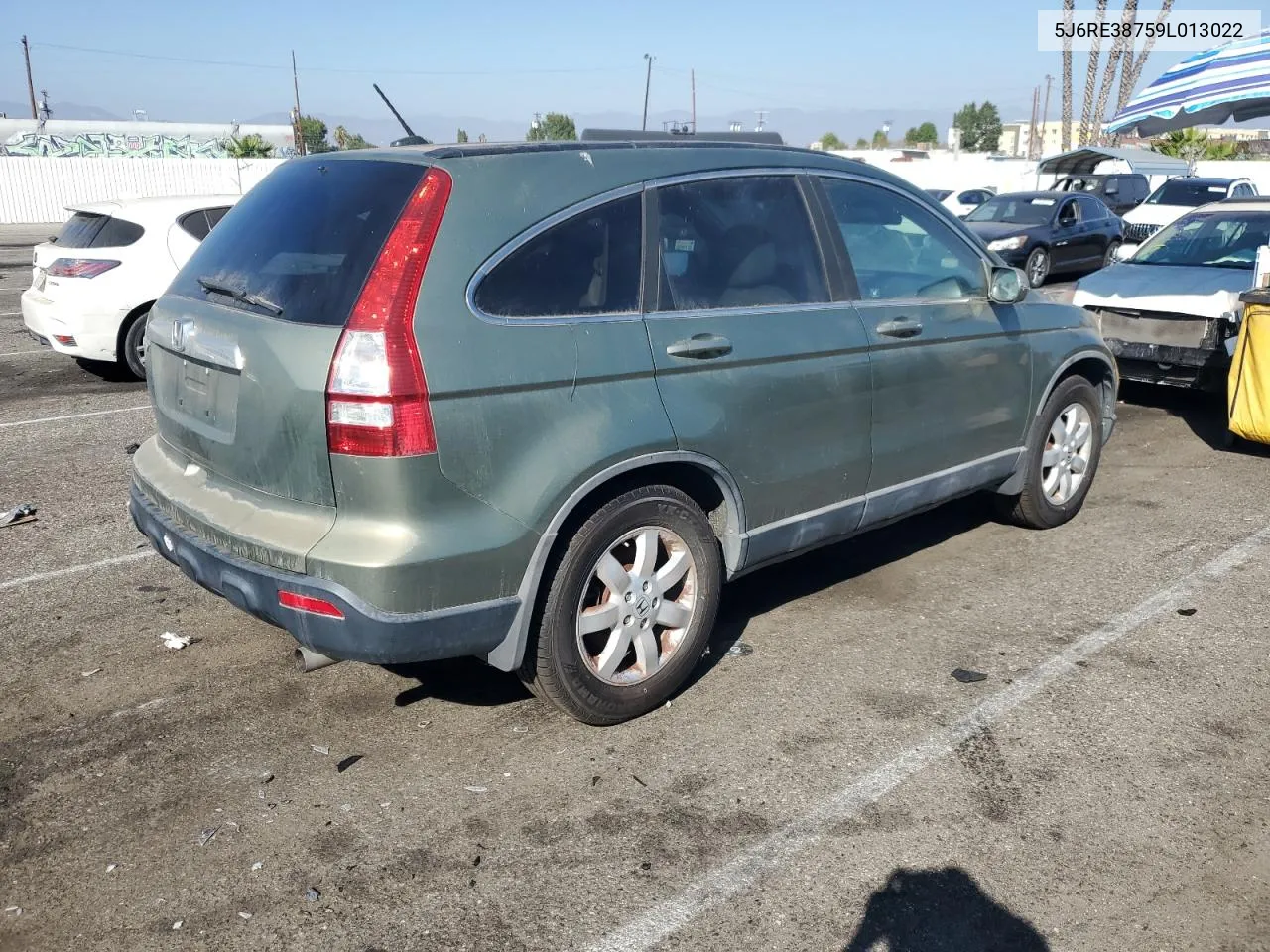 5J6RE38759L013022 2009 Honda Cr-V Exl