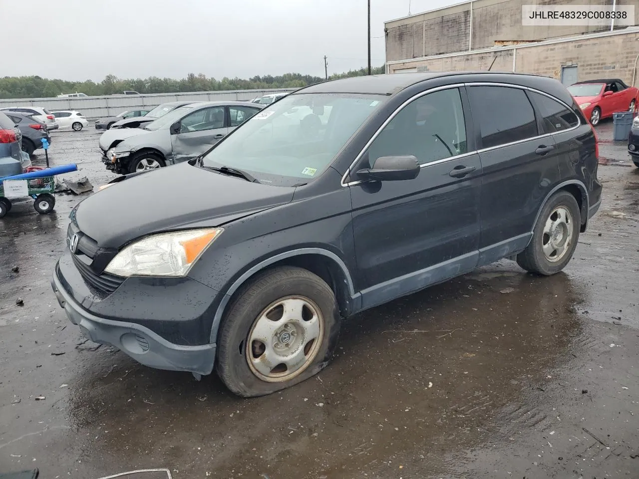 2009 Honda Cr-V Lx VIN: JHLRE48329C008338 Lot: 73759334