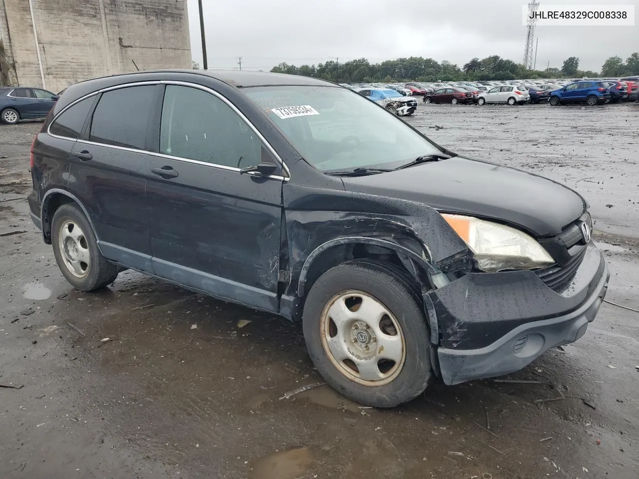 JHLRE48329C008338 2009 Honda Cr-V Lx