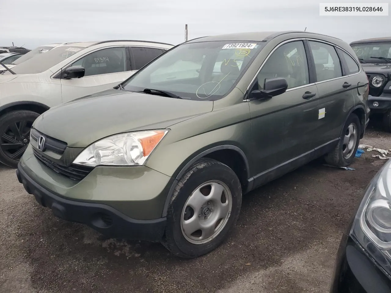 2009 Honda Cr-V Lx VIN: 5J6RE38319L028646 Lot: 73921924