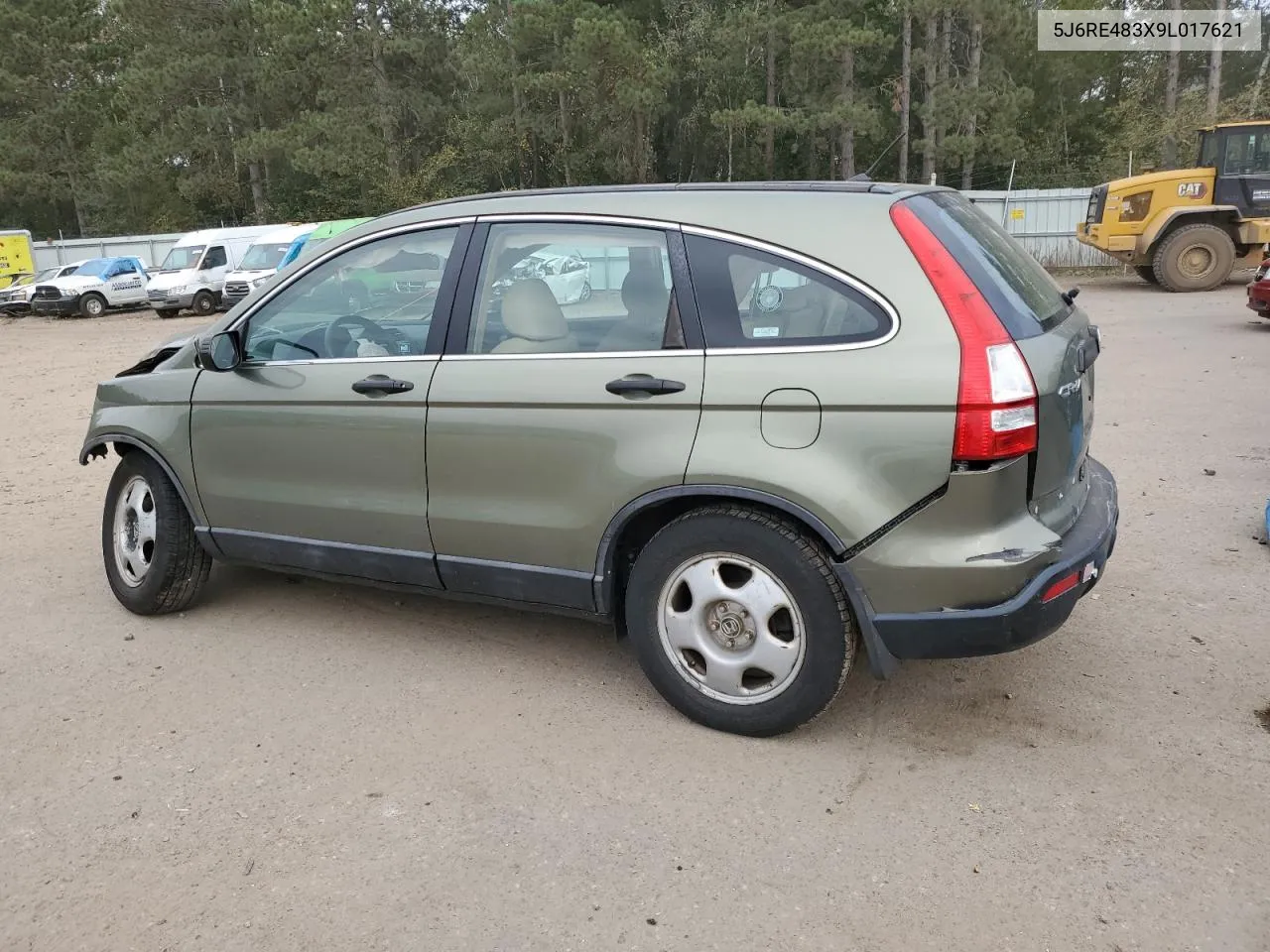 5J6RE483X9L017621 2009 Honda Cr-V Lx