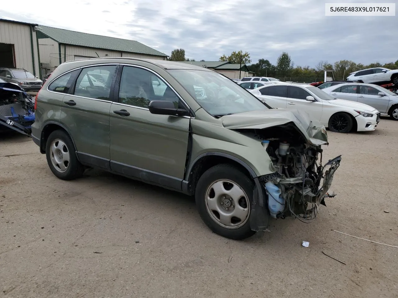 2009 Honda Cr-V Lx VIN: 5J6RE483X9L017621 Lot: 74009974