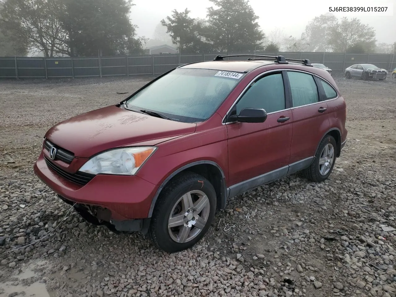 2009 Honda Cr-V Lx VIN: 5J6RE38399L015207 Lot: 74185144