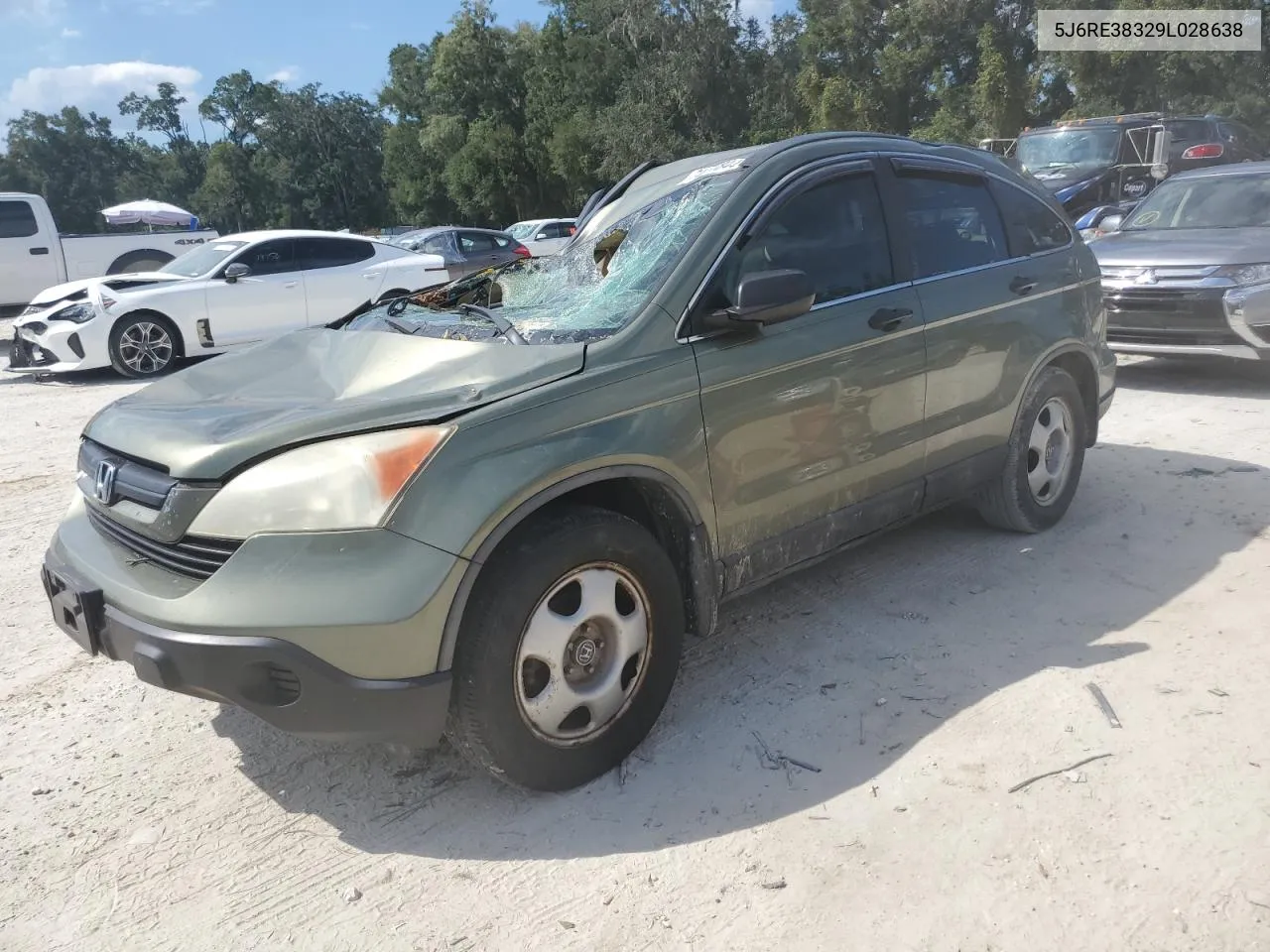 2009 Honda Cr-V Lx VIN: 5J6RE38329L028638 Lot: 74357844