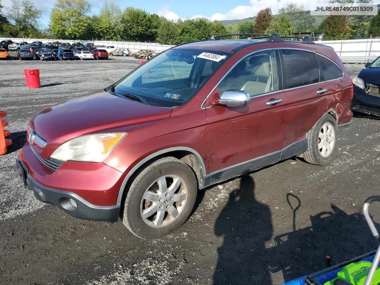 2009 Honda Cr-V Exl VIN: JHLRE48749C015309 Lot: 74462884