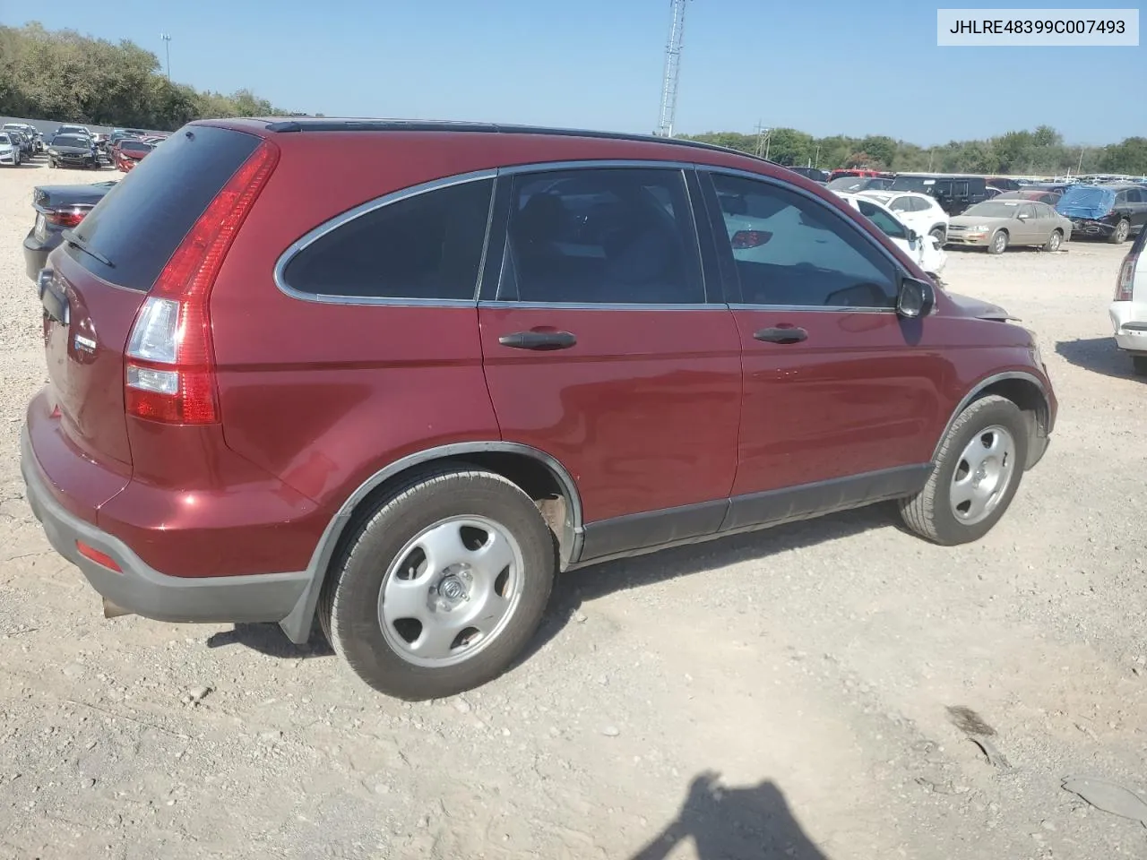 2009 Honda Cr-V Lx VIN: JHLRE48399C007493 Lot: 74472184