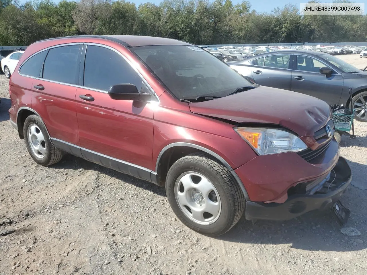 JHLRE48399C007493 2009 Honda Cr-V Lx