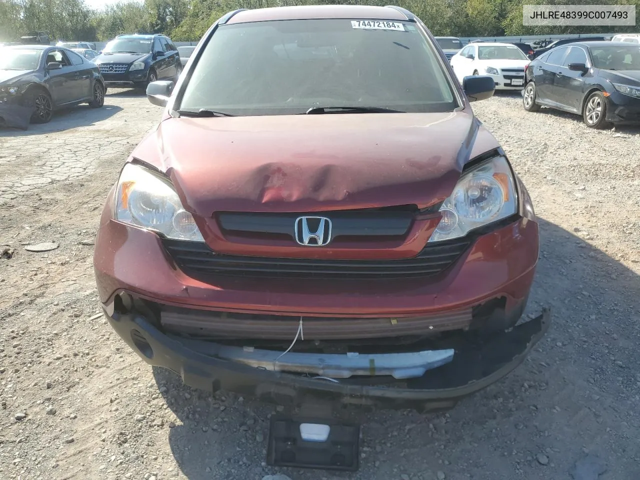 JHLRE48399C007493 2009 Honda Cr-V Lx