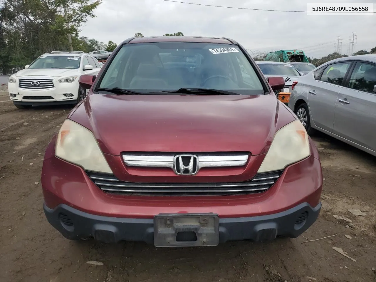 5J6RE48709L056558 2009 Honda Cr-V Exl