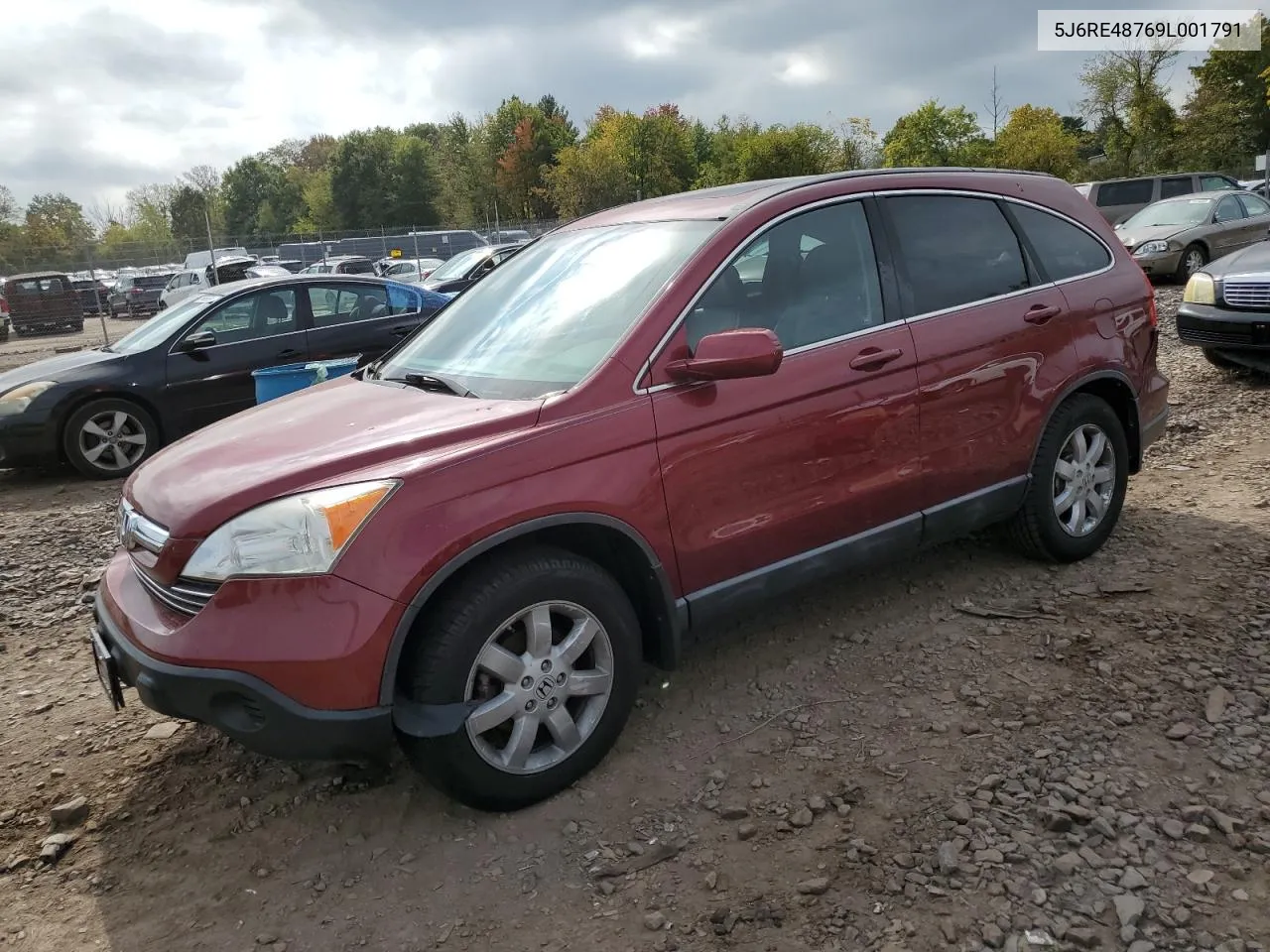 2009 Honda Cr-V Exl VIN: 5J6RE48769L001791 Lot: 74507094