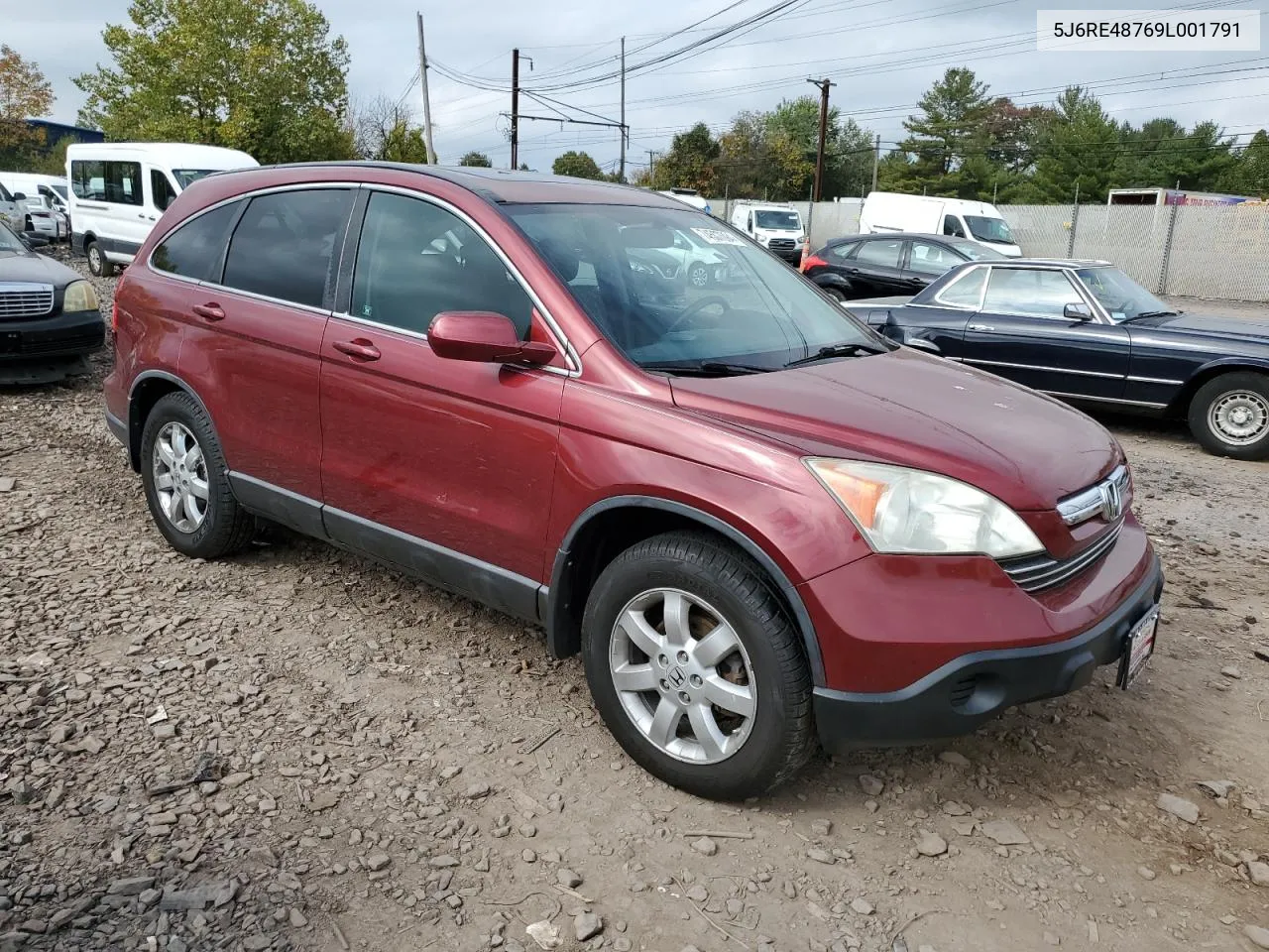 2009 Honda Cr-V Exl VIN: 5J6RE48769L001791 Lot: 74507094