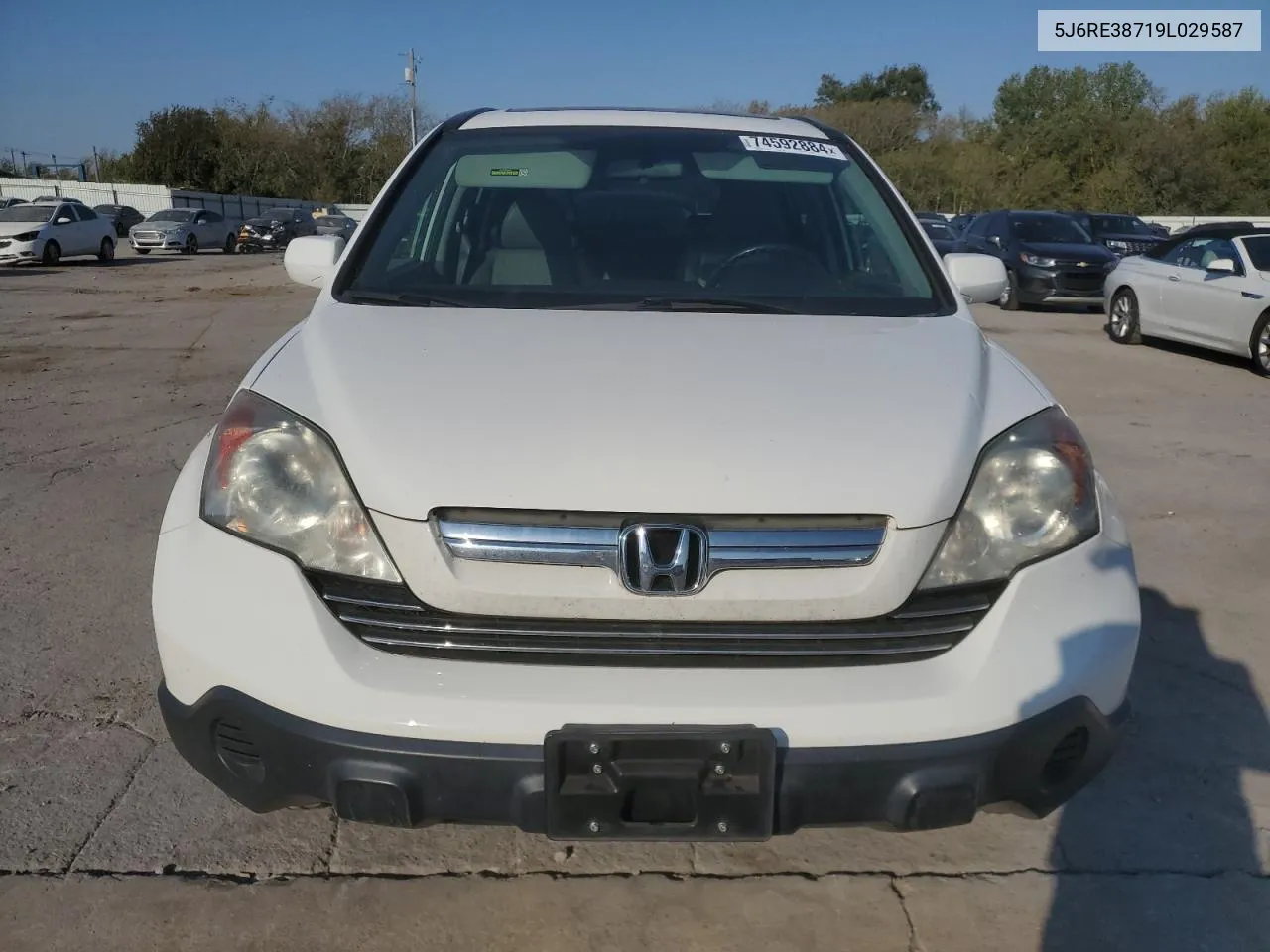 5J6RE38719L029587 2009 Honda Cr-V Exl