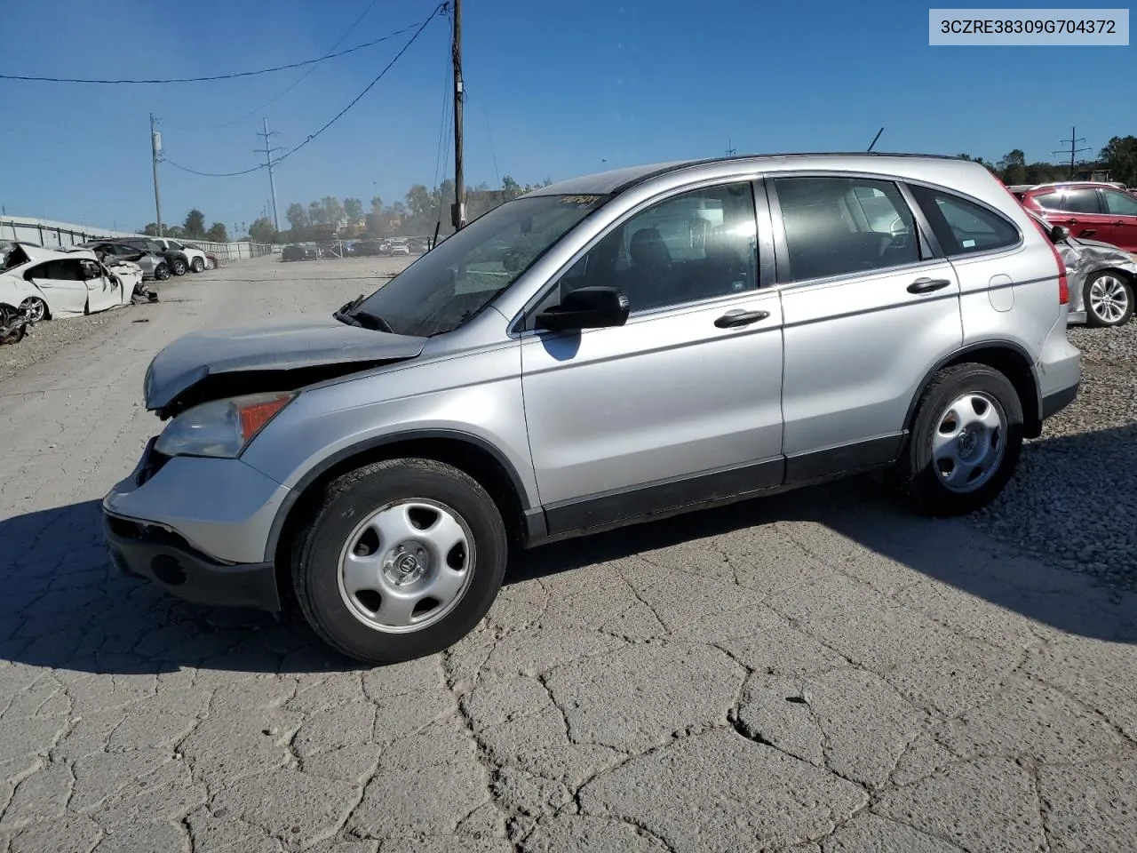 3CZRE38309G704372 2009 Honda Cr-V Lx