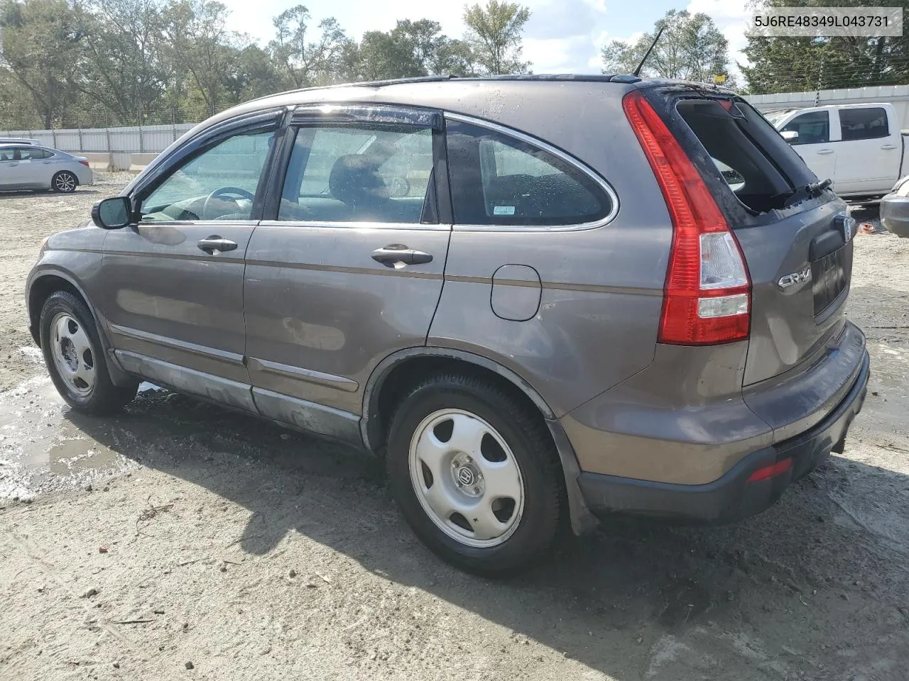 5J6RE48349L043731 2009 Honda Cr-V Lx