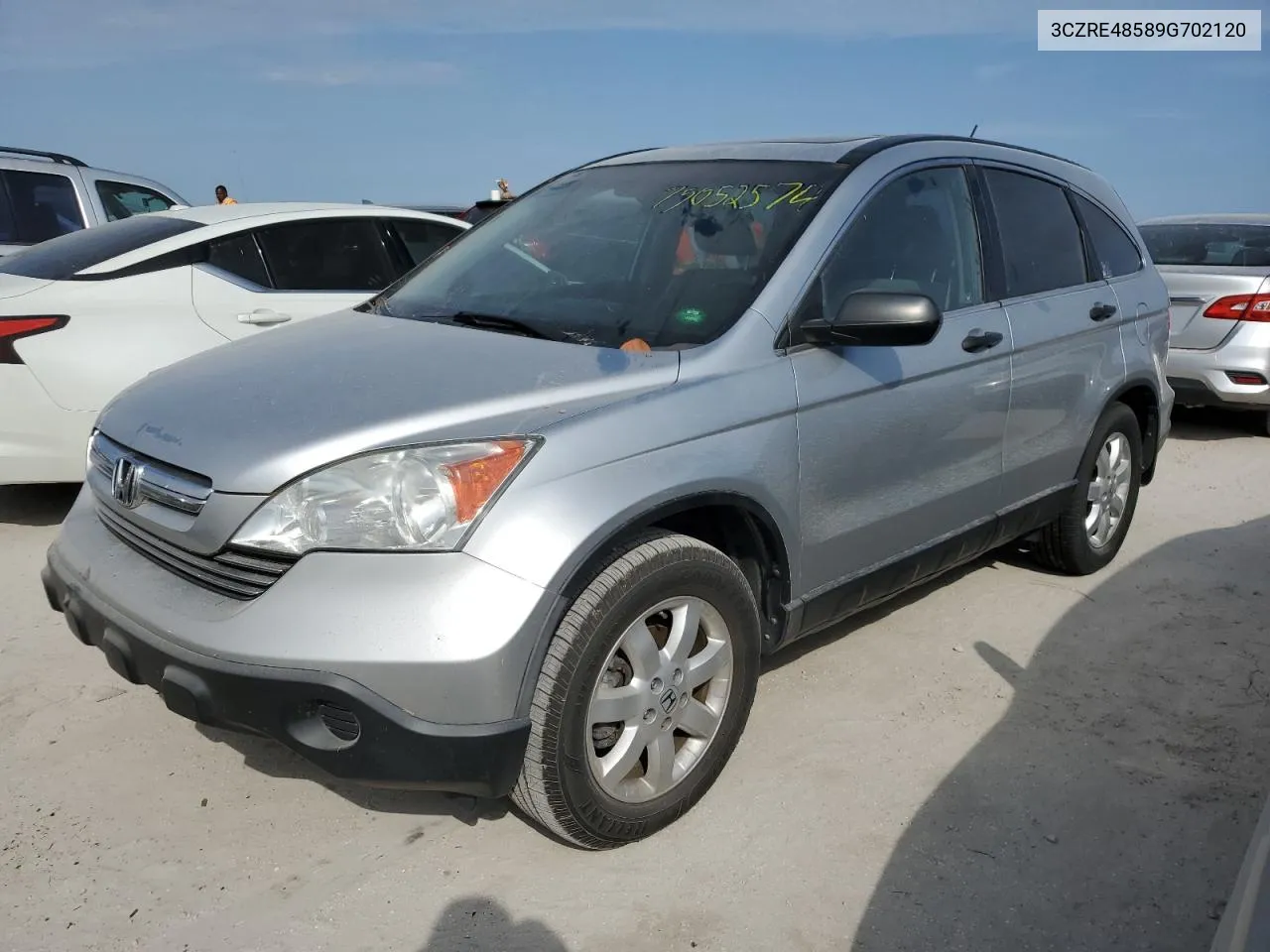 2009 Honda Cr-V Ex VIN: 3CZRE48589G702120 Lot: 75052574