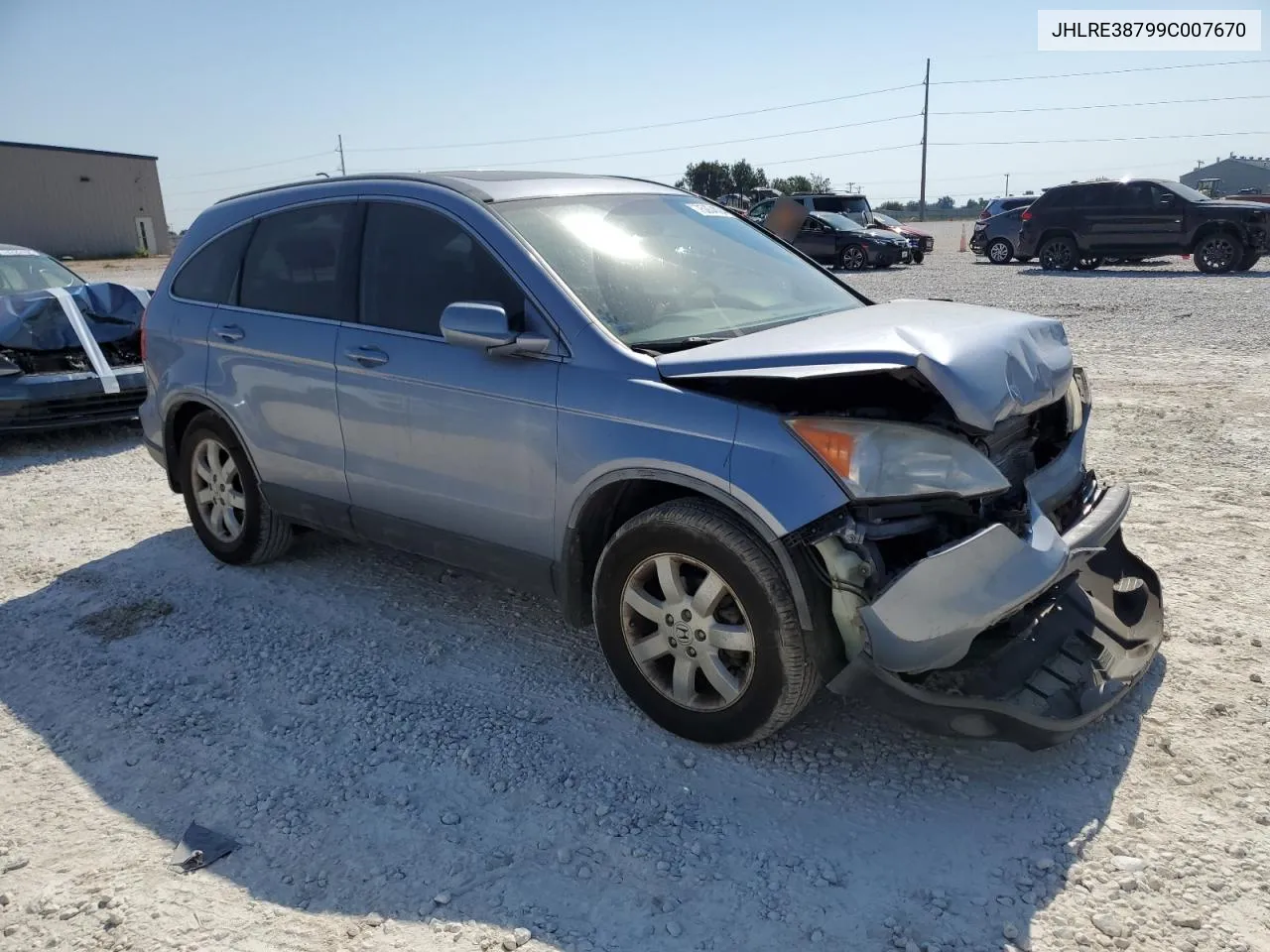 2009 Honda Cr-V Exl VIN: JHLRE38799C007670 Lot: 75054094