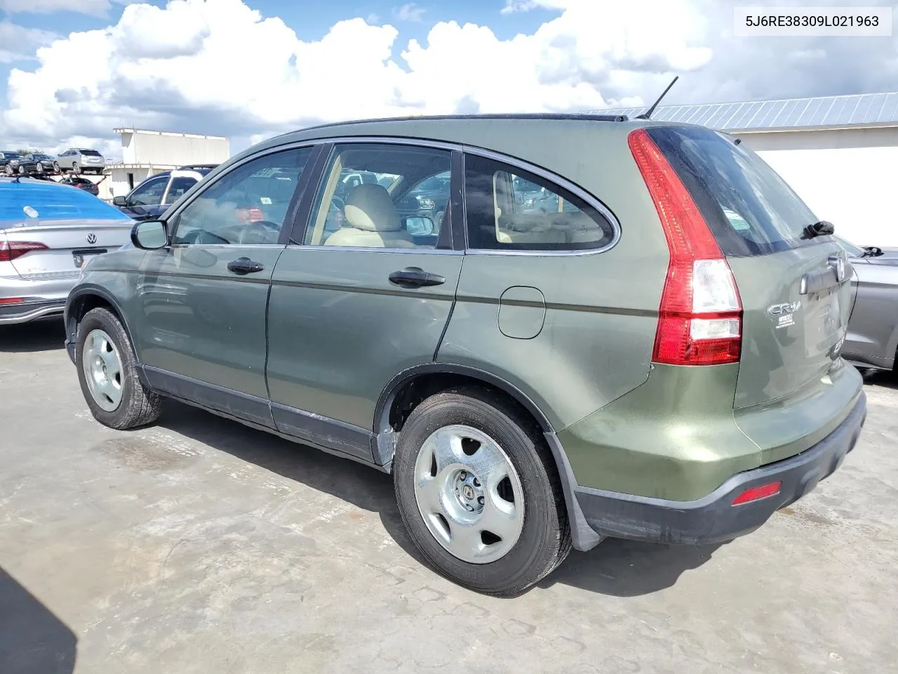 2009 Honda Cr-V Lx VIN: 5J6RE38309L021963 Lot: 75096334