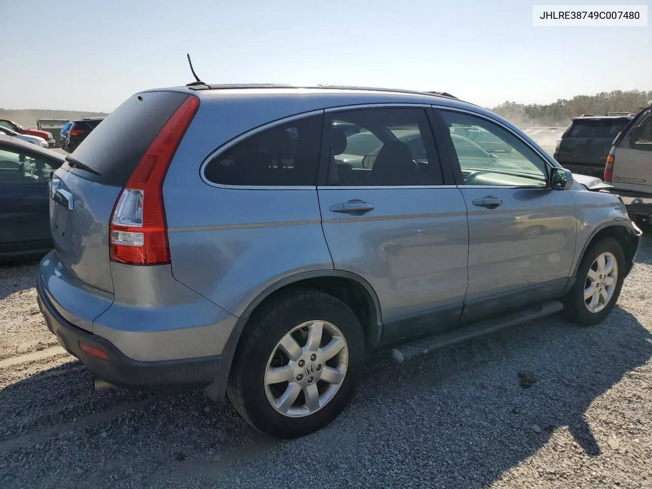 2009 Honda Cr-V Exl VIN: JHLRE38749C007480 Lot: 75130694