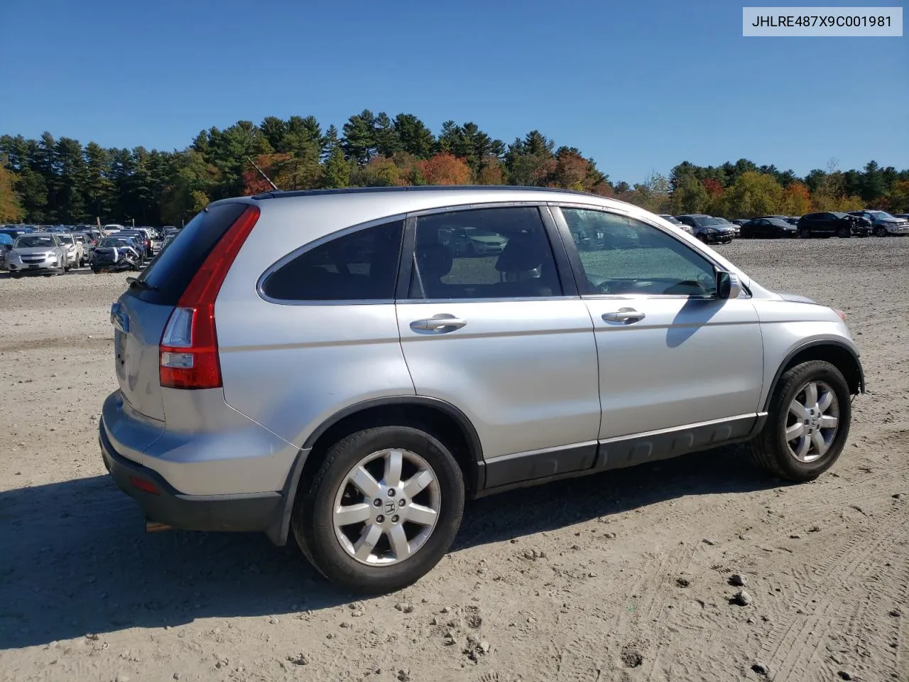 2009 Honda Cr-V Exl VIN: JHLRE487X9C001981 Lot: 75558014