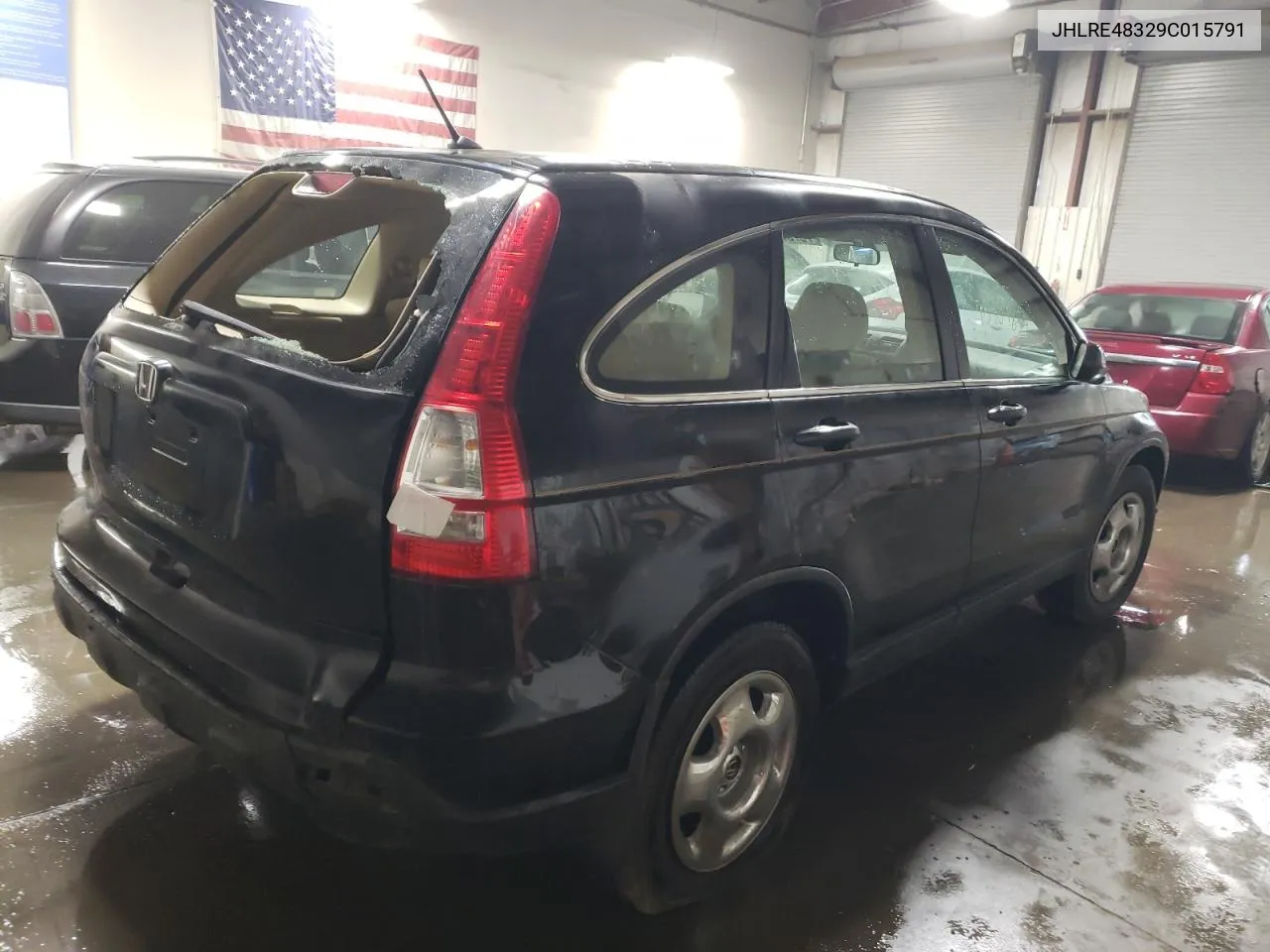 2009 Honda Cr-V Lx VIN: JHLRE48329C015791 Lot: 75707854