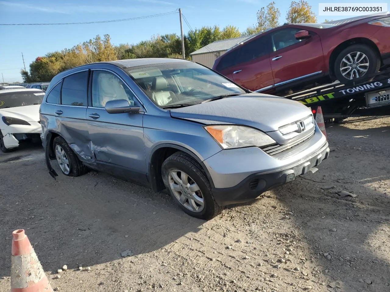 2009 Honda Cr-V Exl VIN: JHLRE38769C003351 Lot: 75748164