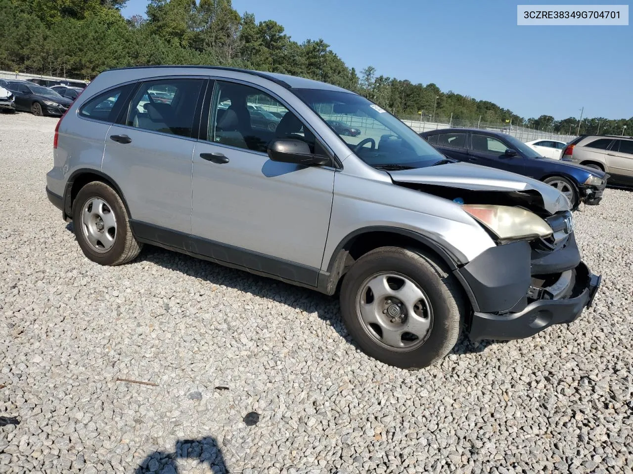 2009 Honda Cr-V Lx VIN: 3CZRE38349G704701 Lot: 75845704