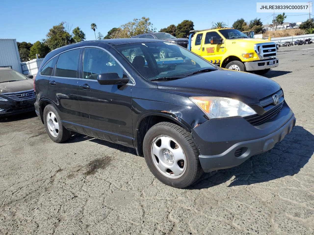 JHLRE38339C000517 2009 Honda Cr-V Lx