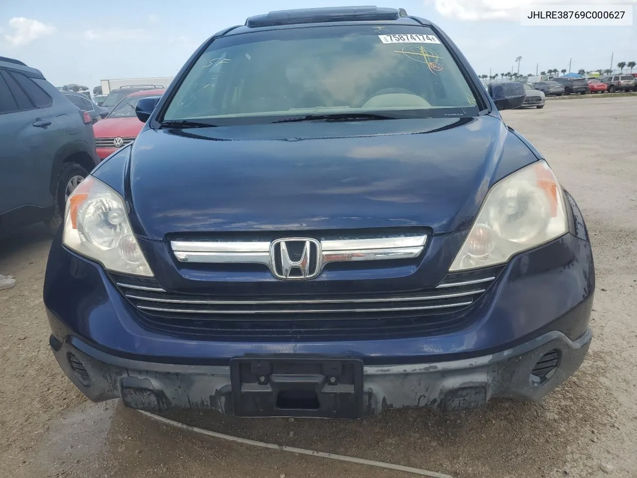 2009 Honda Cr-V Exl VIN: JHLRE38769C000627 Lot: 75874174