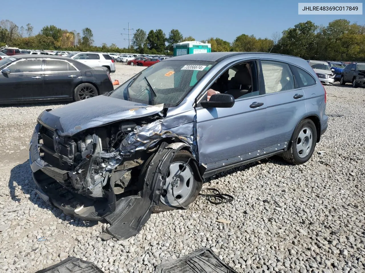 JHLRE48369C017849 2009 Honda Cr-V Lx