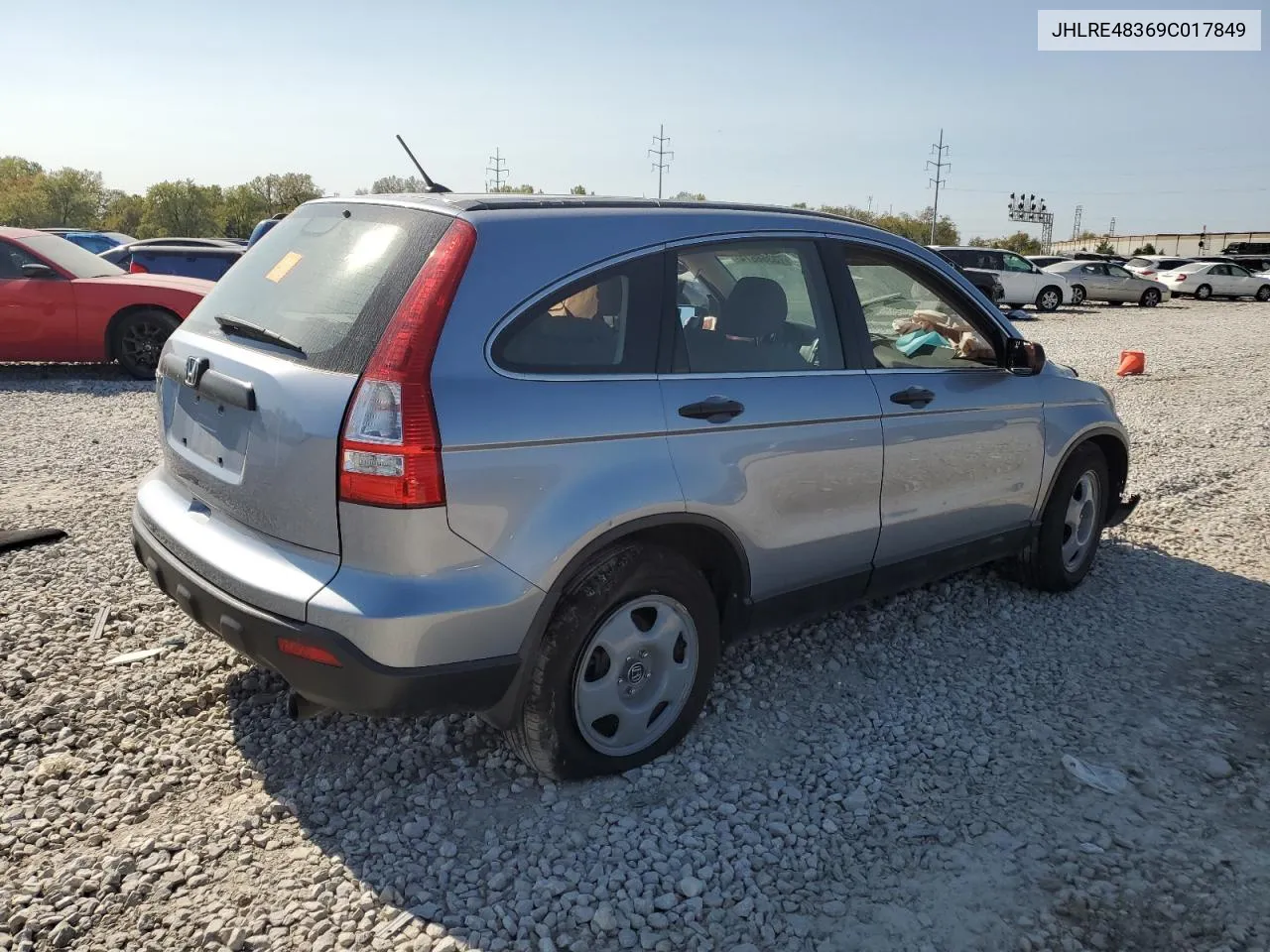 2009 Honda Cr-V Lx VIN: JHLRE48369C017849 Lot: 75877144