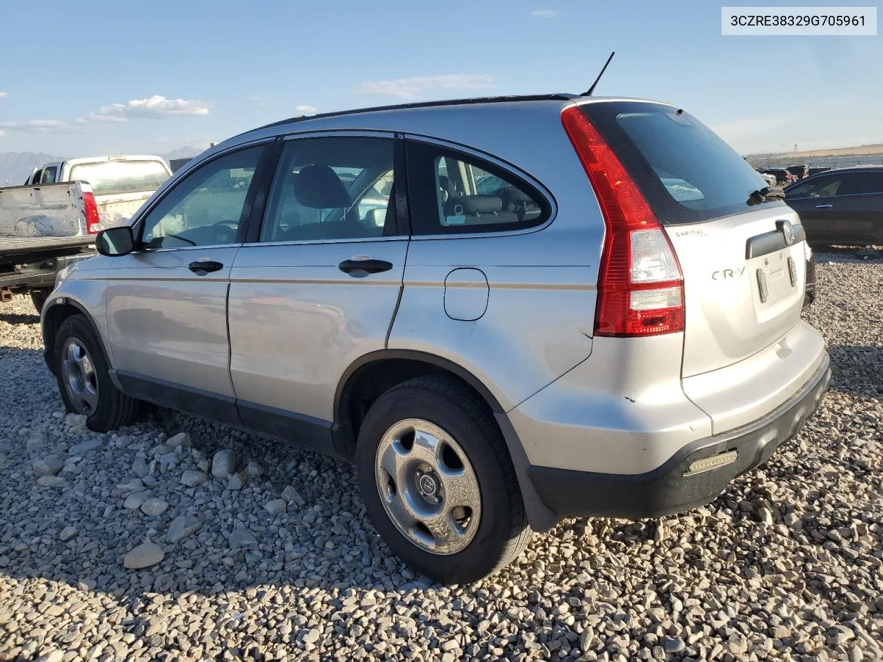 2009 Honda Cr-V Lx VIN: 3CZRE38329G705961 Lot: 75945904