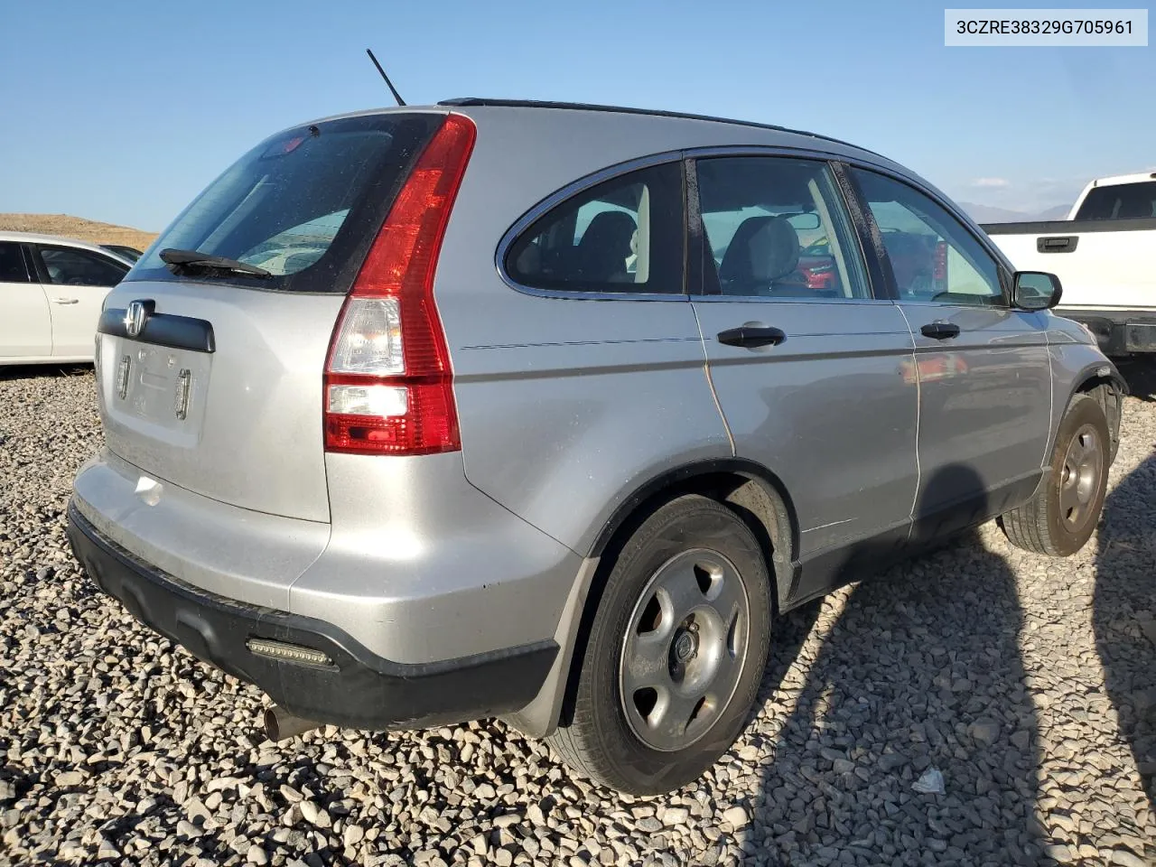 2009 Honda Cr-V Lx VIN: 3CZRE38329G705961 Lot: 75945904